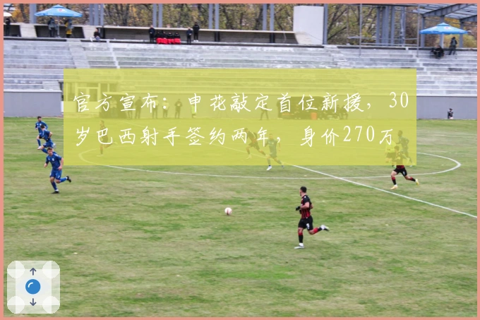 官方宣布：申花敲定首位新援，30岁巴西射手签约两年，身价270万